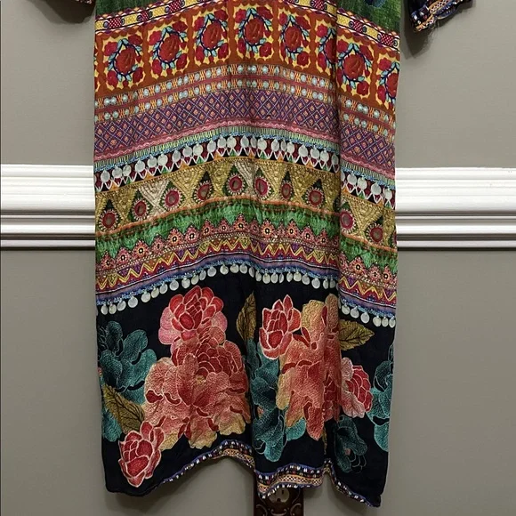 Farm Rio Anthropologie Rosalie dress Sz L made - Picture 4 of 9